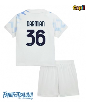 Inter Milan Matteo Darmian #36 Echipament de Fotbal Replică 2025-26 Copii Deplasare (+ Șorturi)